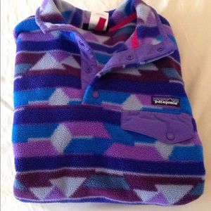 Rare print Patagonia snap pullover